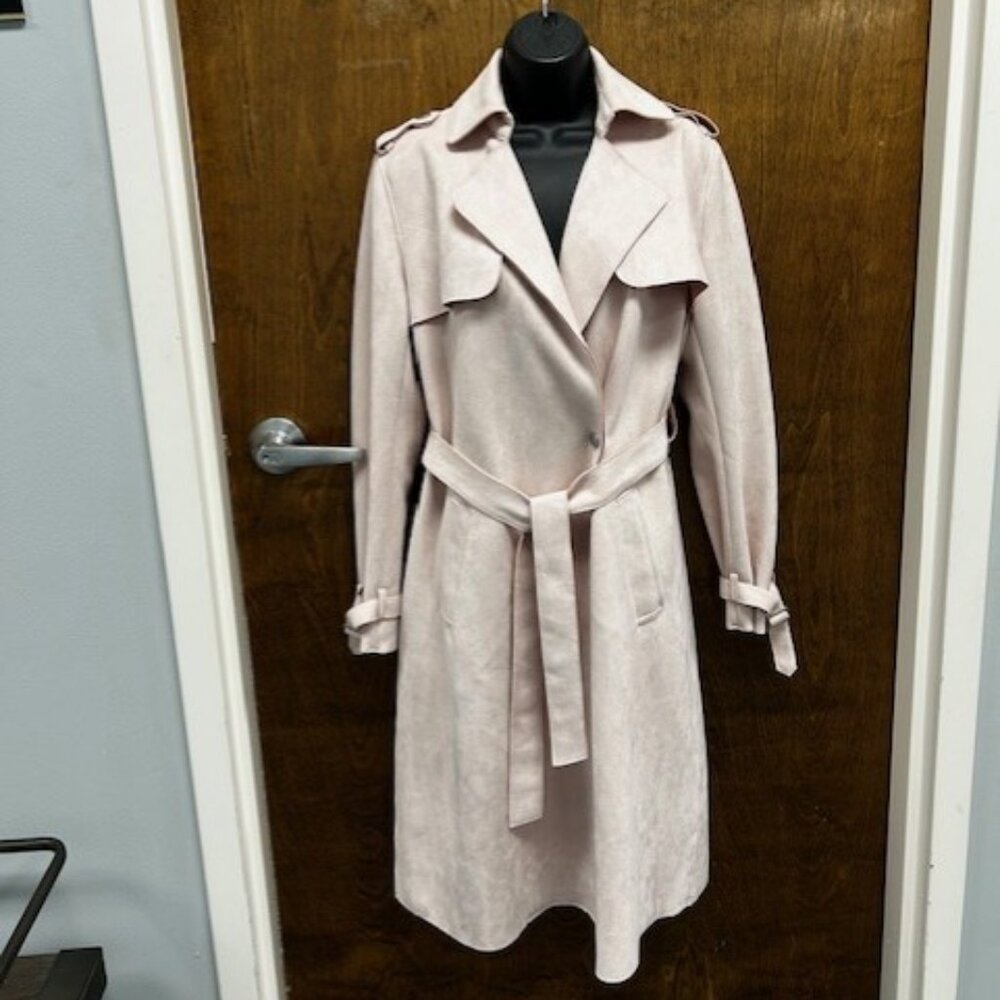 Pink Faux Suede Jacket